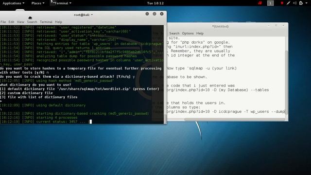 Kali Linux Ep 1. SQL Injection Tutorial on Kali Linux using SQLMap смотреть онлайн