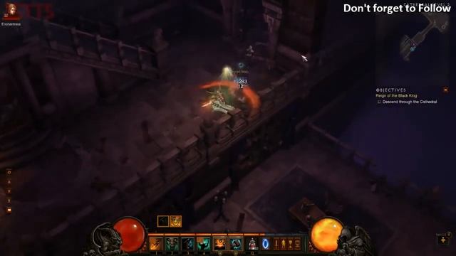 [Zetts] Diablo 3 Barbarian! Nightmare Difficulty Solo from start! Chapter 1! смотреть онлайн