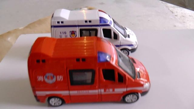 Model Cars Moving And Sliding Into The Water