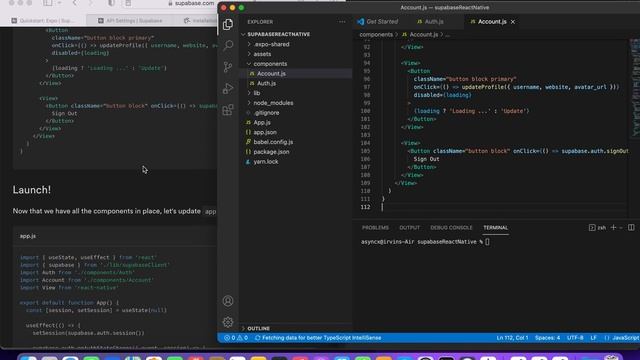 Supabase Expo React Native Tutorial Part 7 [2022] смотреть онлайн