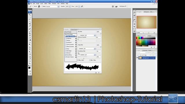 Photoshop Tutorial | Splatter Brush (Wallpaper) смотреть онлайн