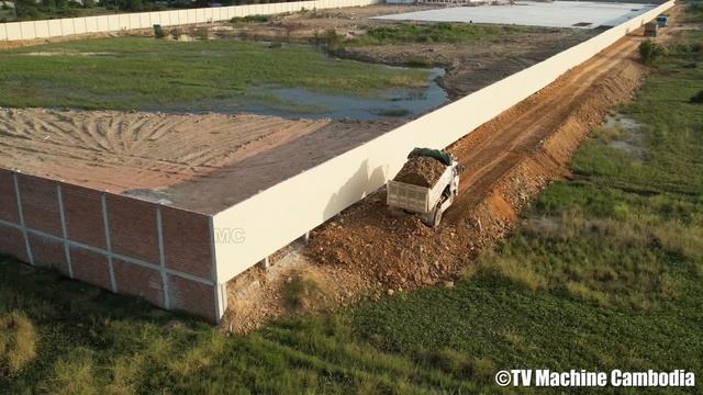 The Last Update Complete 100% Operator Skills Dozer With Truck 5TON Spreading Making Village Road смотреть онлайн