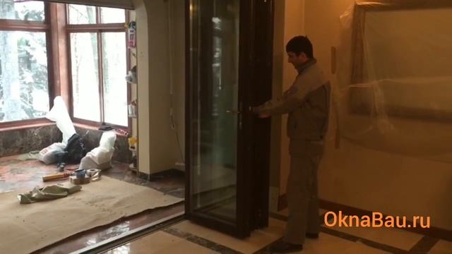 Дверь гармошка FS от компании ОкнаБау смотреть онлайн