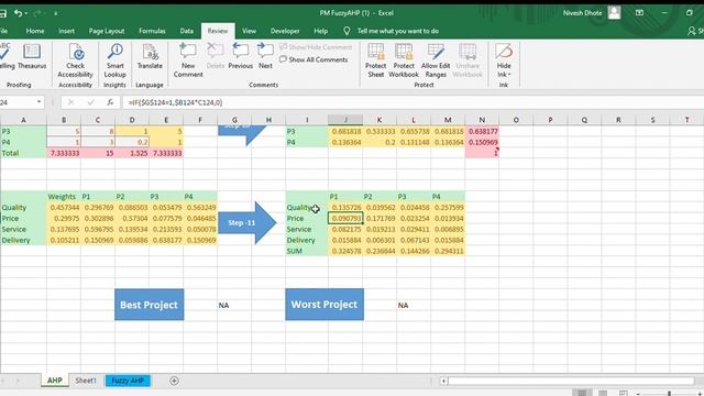 Analytic Hierarchy Process (AHP) and Fuzzy AHP Tutorial in Excel смотреть онлайн