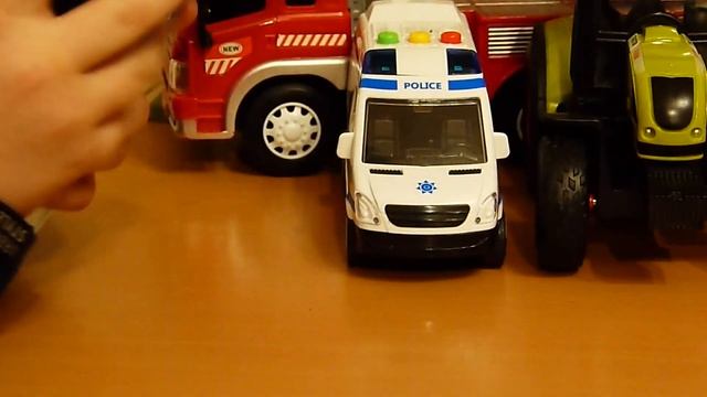 Mobicaro Обзор : Пожарная машина, Трактор, Автобус, Паровоз + бонус Полицейская машинка. смотреть онлайн