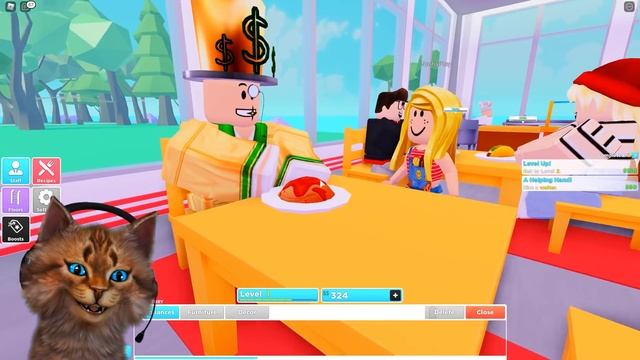 ОТКРЫЛ САМЫЙ КРУТОЙ РЕСТОРАН В РОБЛОКС (ROBLOX My Restaurant) смотреть онлайн