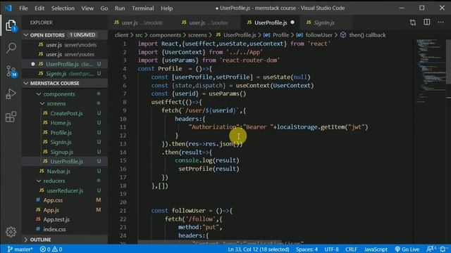 36 Implementing follow user in React | Computer Monk ? смотреть онлайн