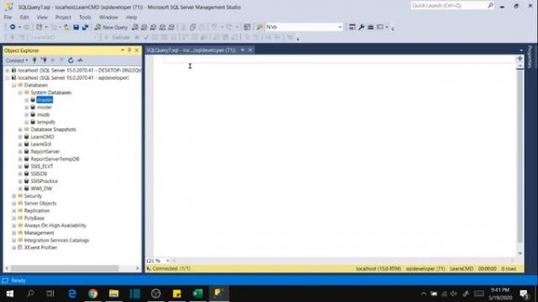 MS SQL Server 2019 | How to create Database, SQL Login and User