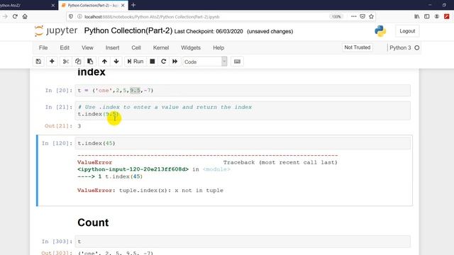 Python 3 Tutorial 06: Tuples смотреть онлайн