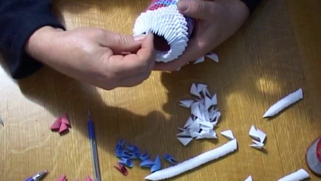 Модульное оригами. Дед мороз (3D origami) смотреть онлайн