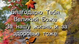 Благодарю Тебя, Господь! ??❗️христианский стих на День Благодарения! читает автор Анна Юркин