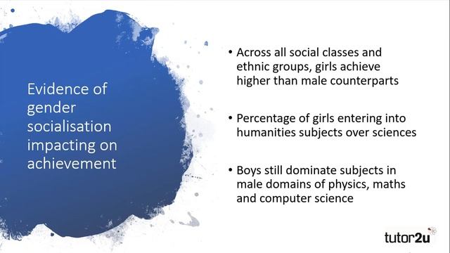 Differential Educational Achievement By Gender: Gender Socialisation