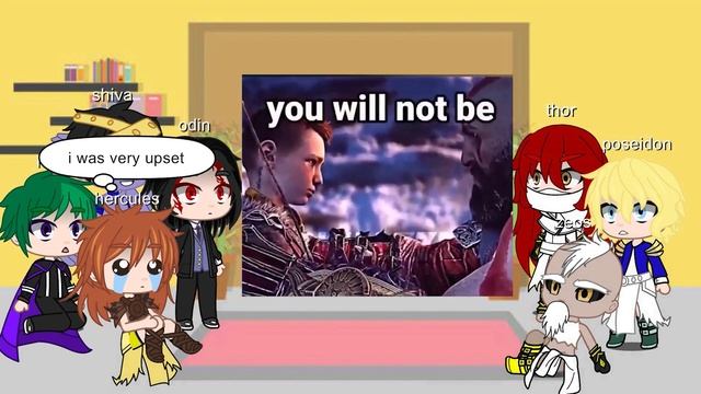 Record of ragnarok react to kratos [1] gods react to kratos | god of war | gacha смотреть онлайн