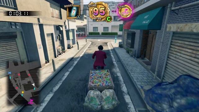 Ryu Ga Gotoku 7 - Garbage Collecting Mini-Game смотреть онлайн