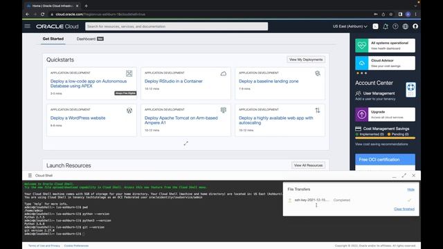 Oracle Cloud Web Shell смотреть онлайн