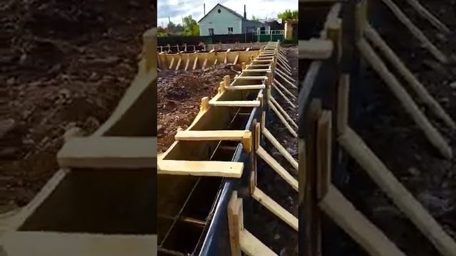 деревянная опалубка фундамента дома 12×15 смотреть онлайн