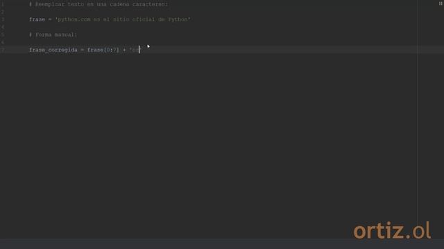 Videoreceta Python No. 1-5: Reemplazar Texto en una Cadena de Caracteres смотреть онлайн