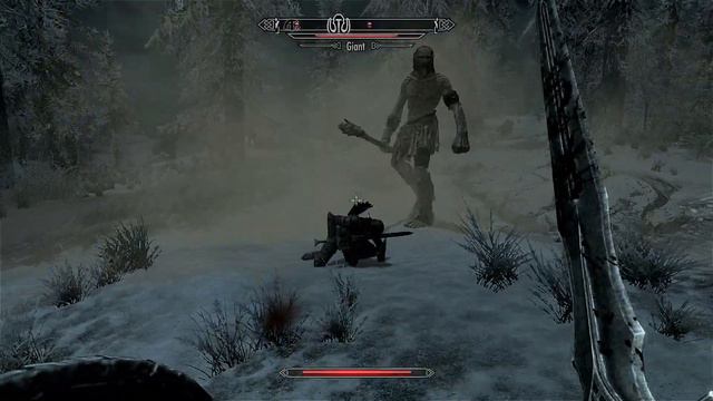 Skyrim Giant Attack Fail смотреть онлайн