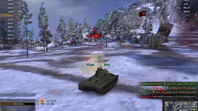 WorldOfTanks авто прицел тащит! 4 мин 6 ангаров