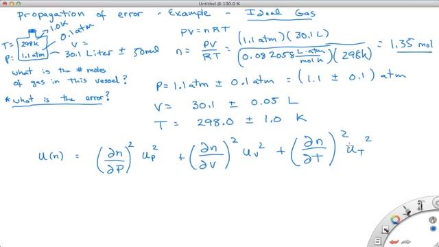 Propagation of Error - Ideal Gas Law Example смотреть онлайн