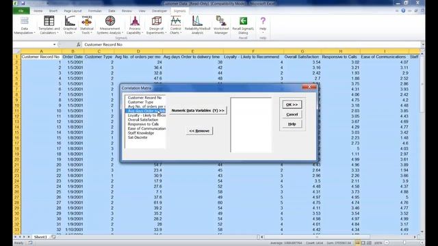 Create a Correlation Matrix in Excel Using SigmaXL смотреть онлайн