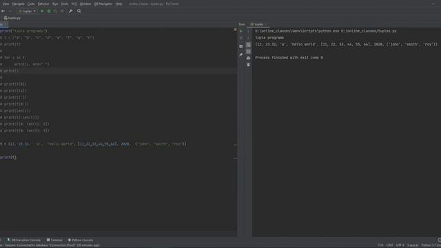 09 Tuple And Iterator program in python смотреть онлайн