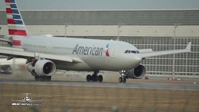 American Airlines Airbus A330-243 N285AY arrival at Munich Airport MUC EDDM смотреть онлайн