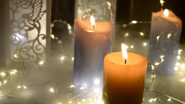 Свечи, огонь, туман, музыка. Candles, fire, fog, music смотреть онлайн