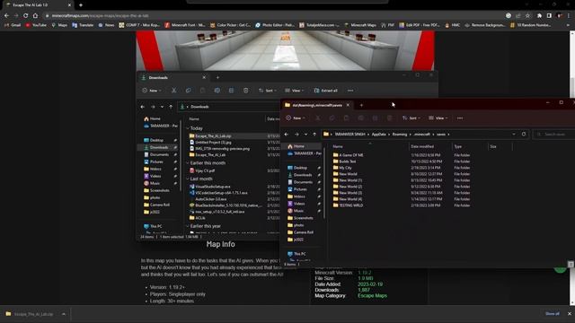 How To Download and Install Minecraft Map Tutorial 1.19.4 смотреть онлайн