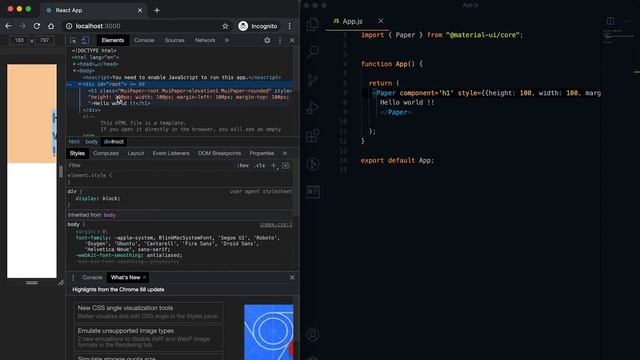 React material UI tutorial 22: Paper component || Material UI tutorial смотреть онлайн