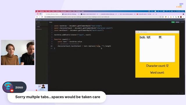 Live-code a word count app with us | JavaScript, HTML, CSS смотреть онлайн