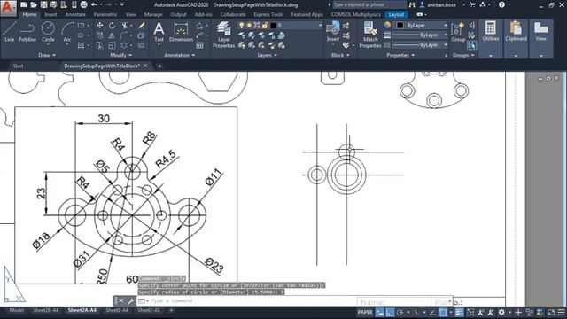 Autocad Practice Problem 14 смотреть онлайн