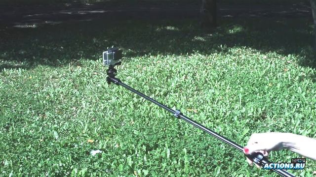 Усиленная телескопическая ручка для GoPro смотреть онлайн