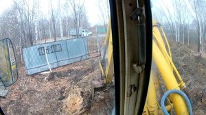 Экскаватор ЮМЗ 6 Копаем канализацию себе