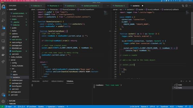Build a Realtime Chat Application with React.js, Socket.io, Node.js & TypeScript смотреть онлайн