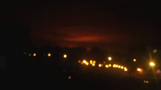 Пожар в районе Щелково 3.11.2012, вид из Ивантеевки смотреть онлайн