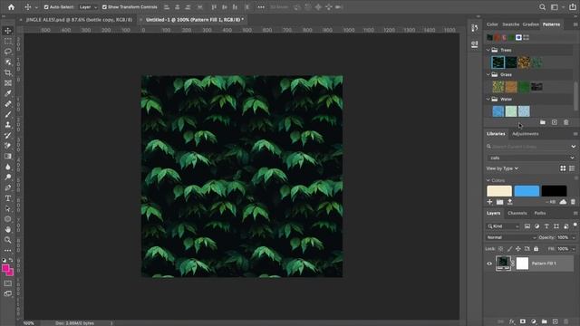 Photoshop 2020 - New Pattern Window - Working With Patterns смотреть онлайн