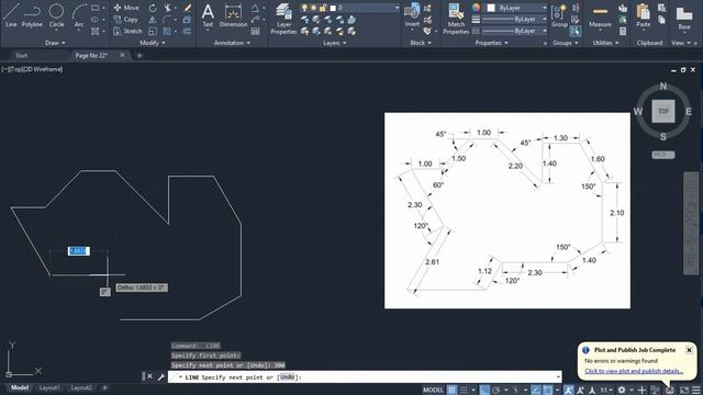 AutoCAD Drawings | AutoCAD Exercises Part 22 смотреть онлайн