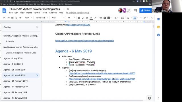 Kubernetes SIG VMware - Cluster API vSphere Provider bi-weekly syncup 20190506 смотреть онлайн