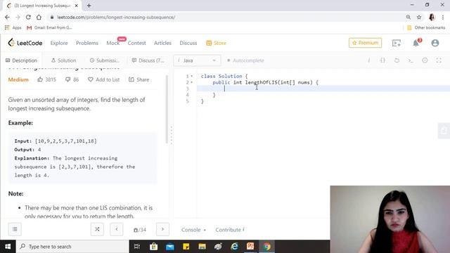 LeetCode 300. Longest Increasing Subsequence [Algorithm + Code Explained ] смотреть онлайн