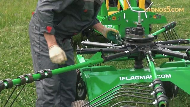 Обзор граблей-сеноворошилок роторных Flagman смотреть онлайн