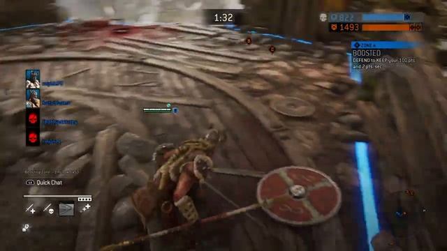 For Honor 2v4 Good fights Viking faction Valkyrie and Warlord Elimination match смотреть онлайн