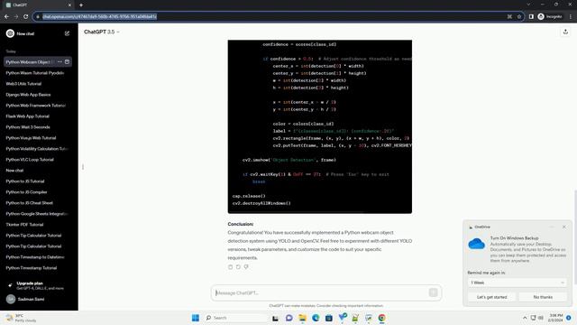 python webcam object detection смотреть онлайн
