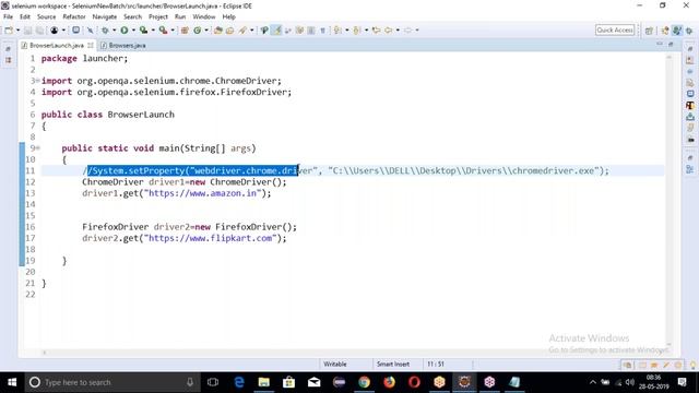 SELENIUM with Real Time Project tutorial || Class - 2 || by Mr. Ravi Kanth On 28-05-2019 смотреть онлайн
