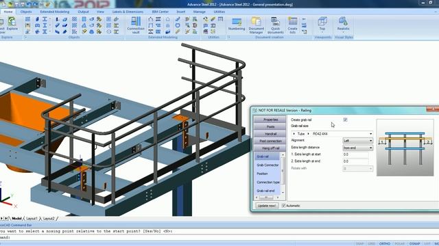 Advance Steel 2012 - Steel detailing - General overview смотреть онлайн
