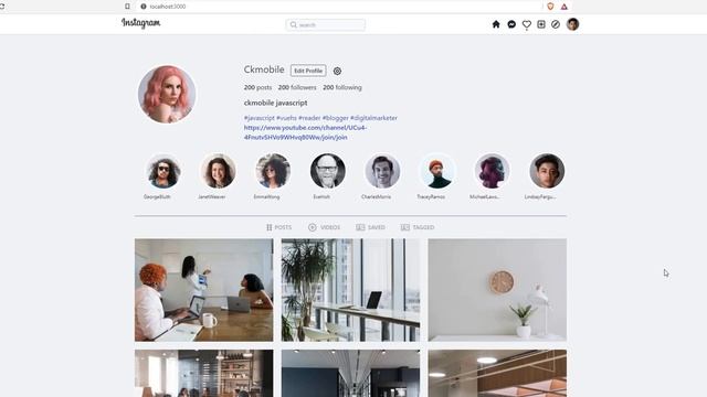 Instagram UI clone with Next.js and TailWind CSS смотреть онлайн