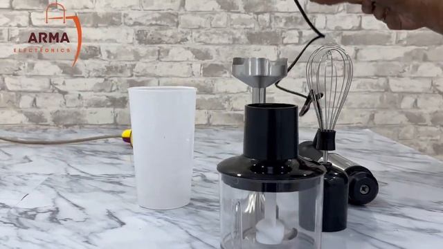 Haeger 4 in 1 Hand Blender Chopper Whisker and Jar | Arma Store смотреть онлайн