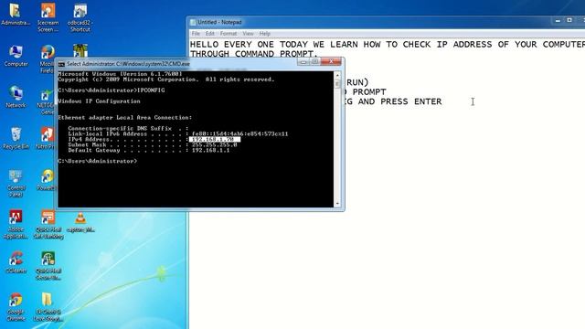 How to check ip address through CMD смотреть онлайн