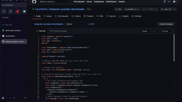 How to make a Youtube Downloader bot on Telegram?
