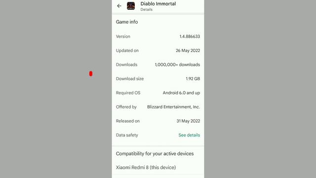 Your device isn't compatible With This Version Diablo Immortal Video game. смотреть онлайн